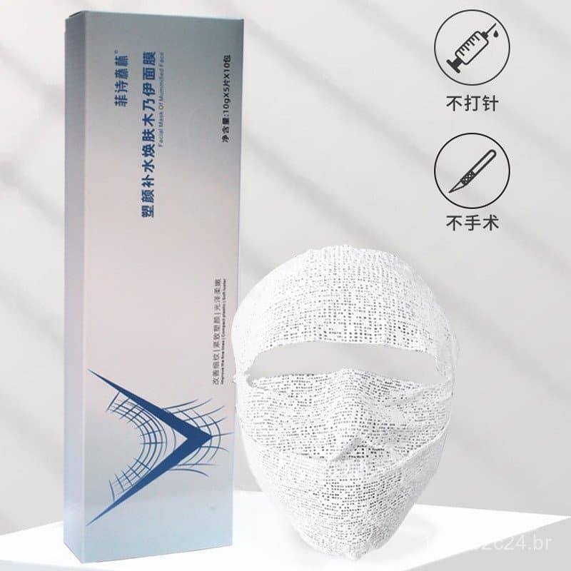 Máscara de Gesso de Múmia para Cinema 5D, Compressa Úmida de Algodão, Kit de Máscara de Gesso de Múmia para Salão de Bel
