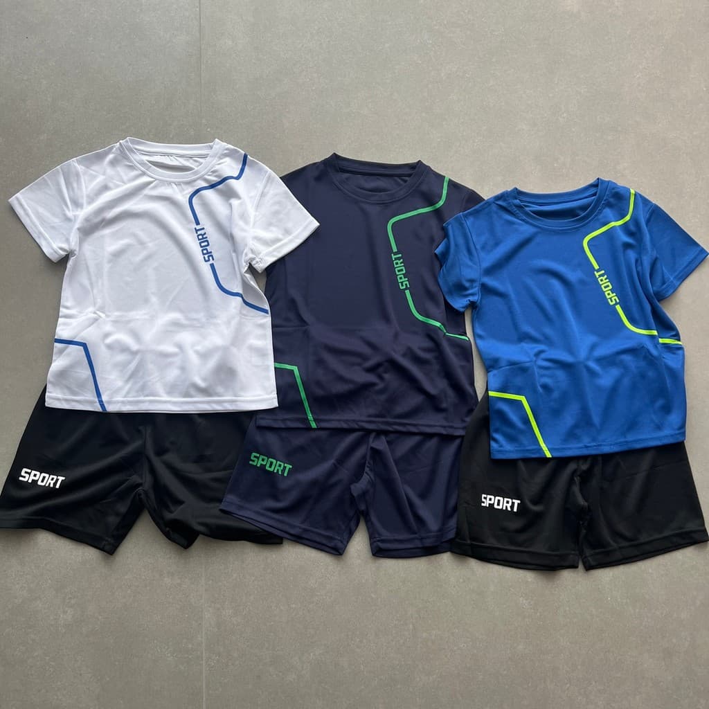 Verão meninos terno esportivo ao ar livre terno de secagem rápida basquete correndo terno de Fitness roupas infantis 110
