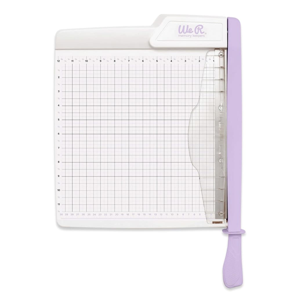 Guilhotina para Papel  Alavanca Grande Lilás 30,5x30,5cm We R Memory Keepers  60000666