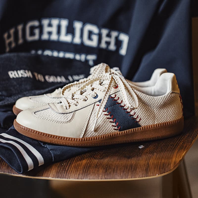 Madden Beisebol Sapatos de Treinamento Alemão Esportes Masculinos Forrest Gump Sapatos Tênis All-Match Retro Estilo Dinh