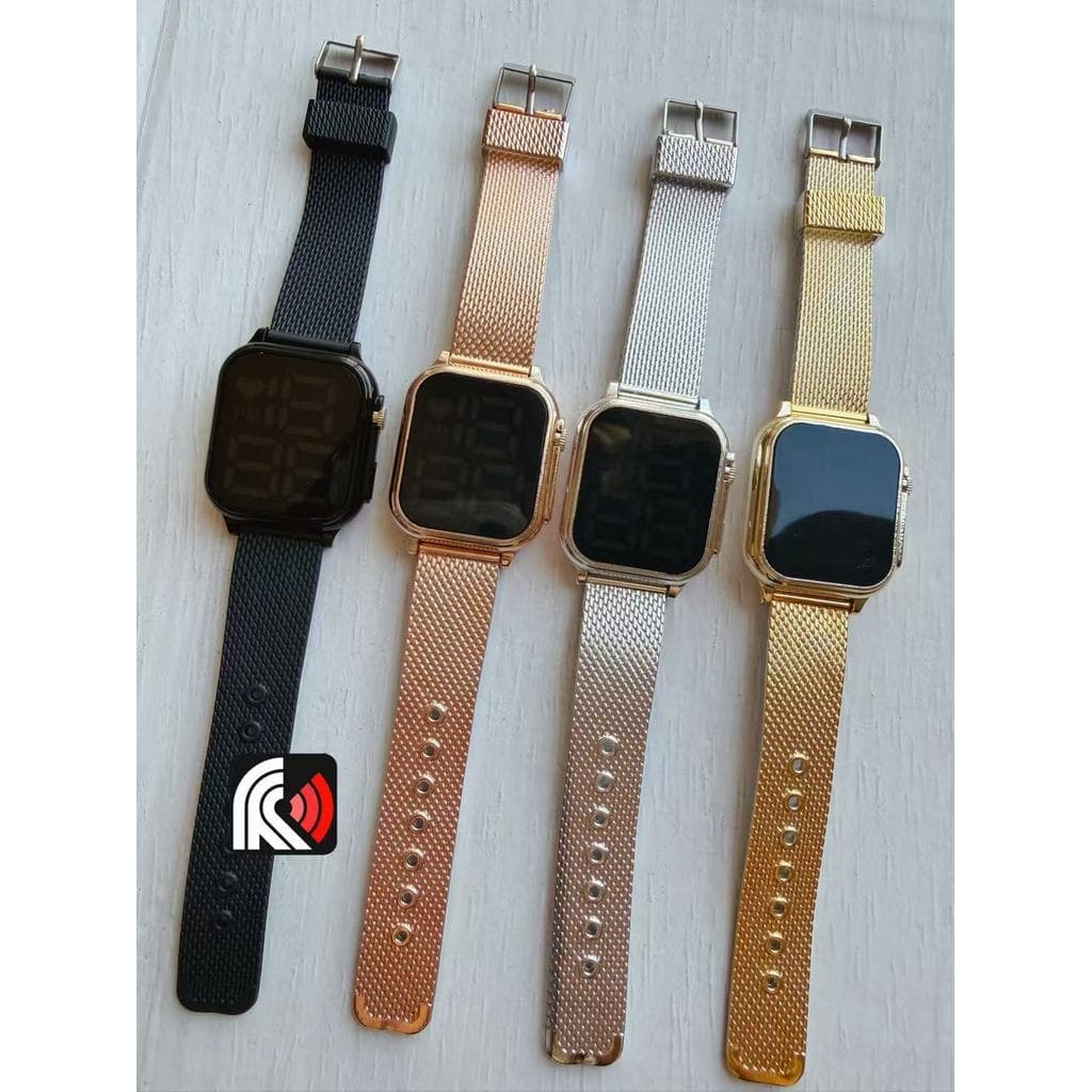 Kit 5/10/15/20 Relógio Digital Led À Prova D'água Relógio Quadrado casual Masculino Feminino moda luxo