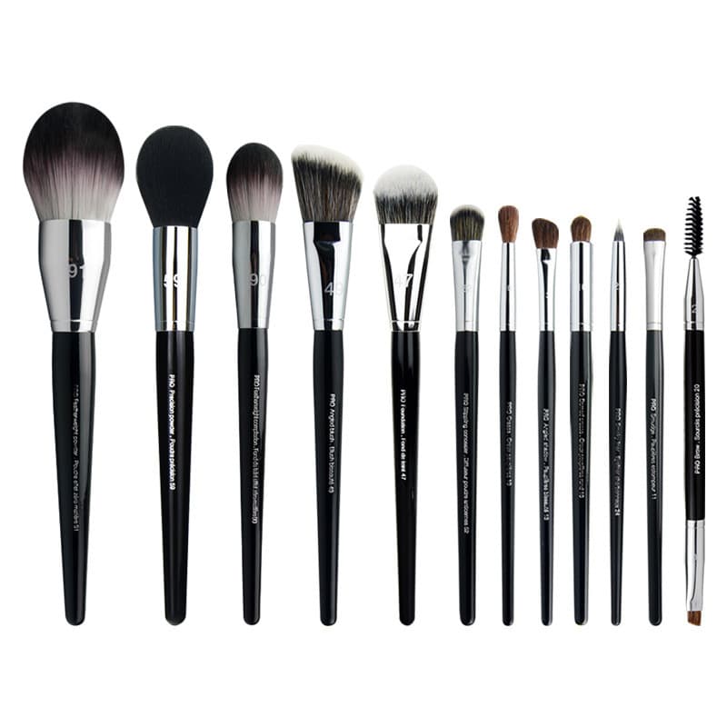 SS casa conjunto de pincéis de maquiagem Facial escova Blush contorno fundação escova chama alto brilho contorno escova