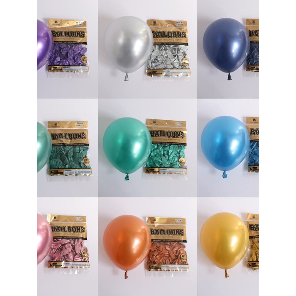 Good Times Balão de metal 33cm Balão de metal 1.8g Balão de metal 50 pacotes Balão Good Times