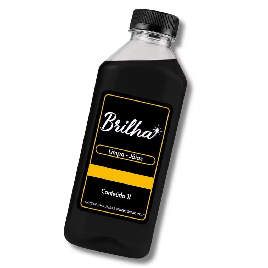 Limpa Joias 1 Litro Brilha - Liquidor para Joias Original
