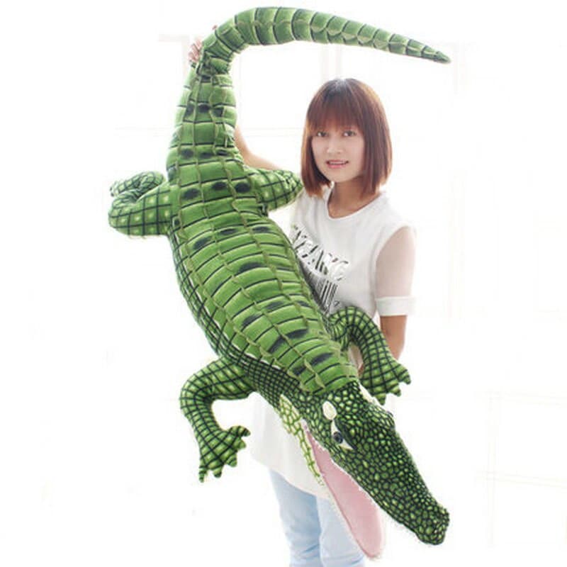 105-195cm De Vida real Bonecas Gigantes De Pelúcia animal Jacaré Simulação De Brinquedo kawaii De Crocodilo Travesseiro