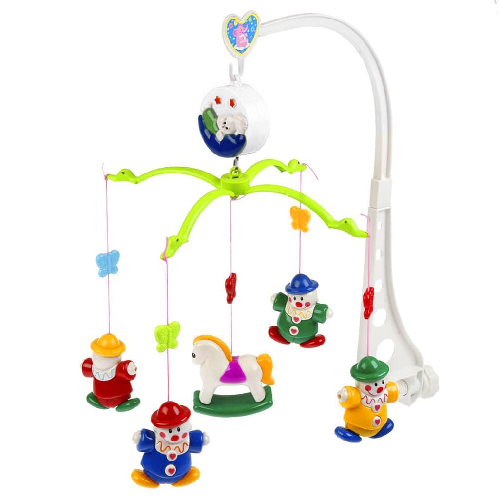 Mobile De Berço Colorido Com Sons P/ Bebês Sonho Encantado