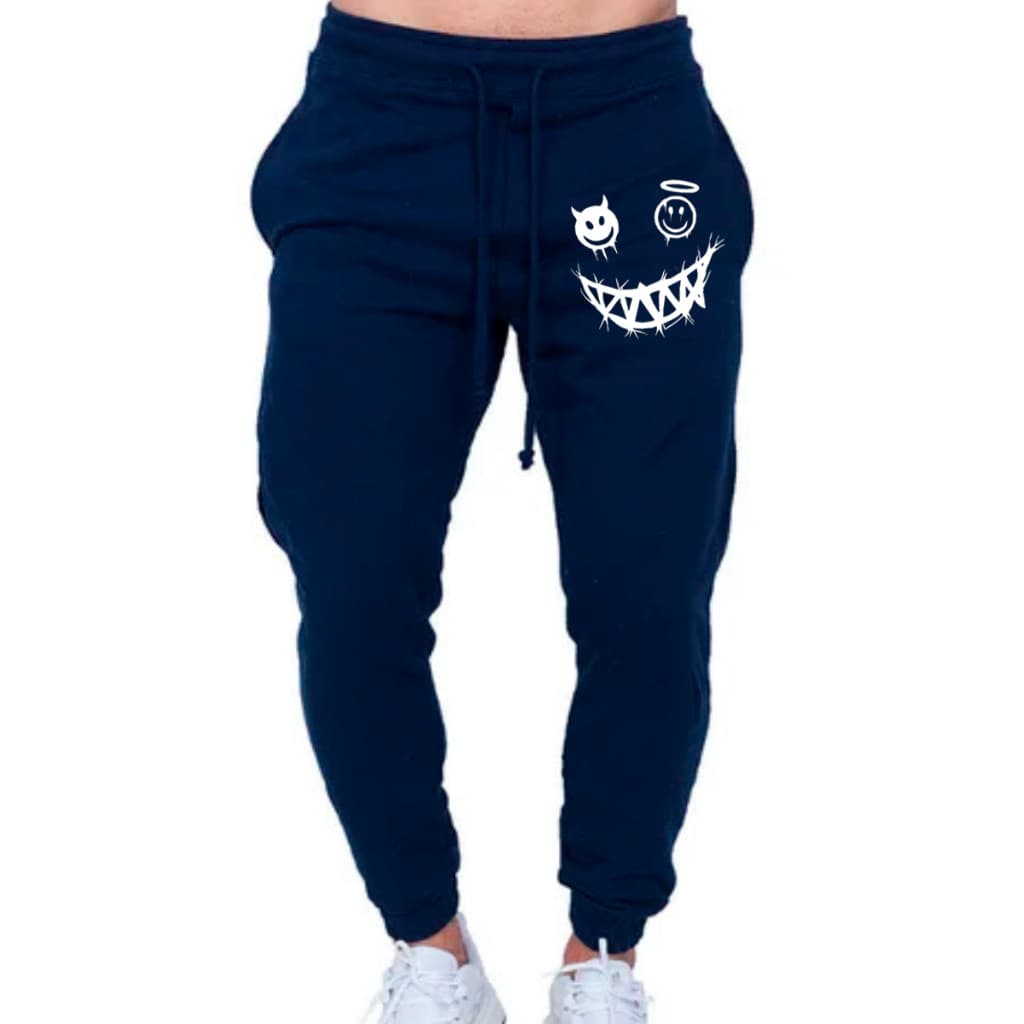 Calça De Moletom anjo ou demonio jogger masculina street calça longa