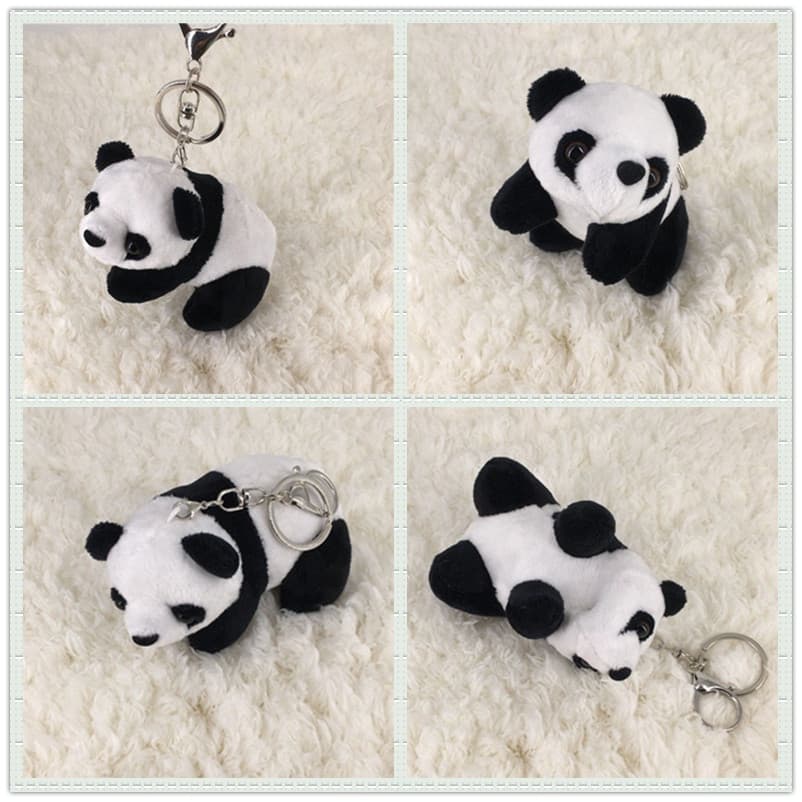 [Oferta Especial] Chaveiro Pendente Clássico/Preto/Branco/Panda/Cachorrinho/Boneca/Presente para Menina