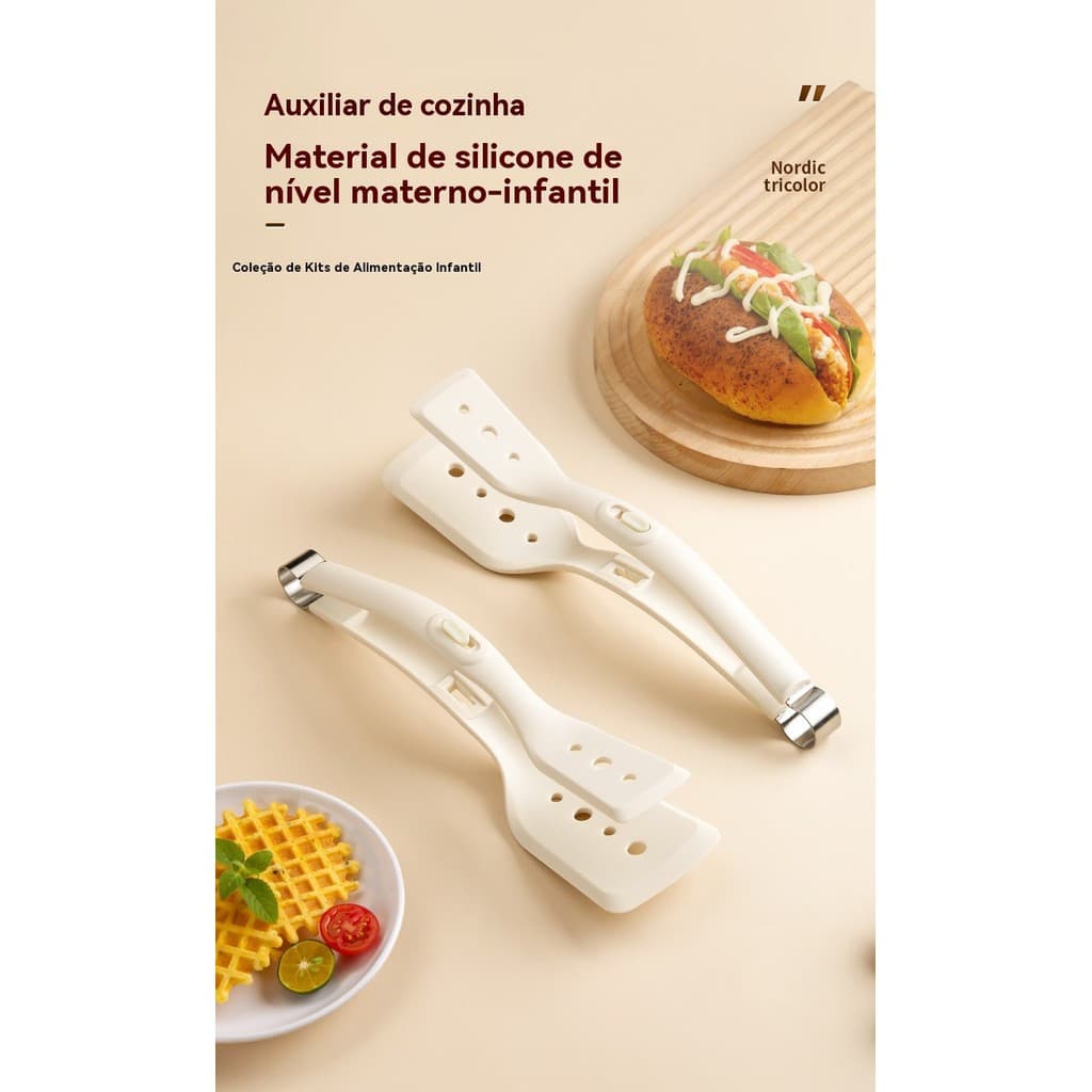 Espátula de Silicone Utensílios de Cozinha Espátula de Panela Espátula de Fritura Cortador de Pizza Espátula de Fritura