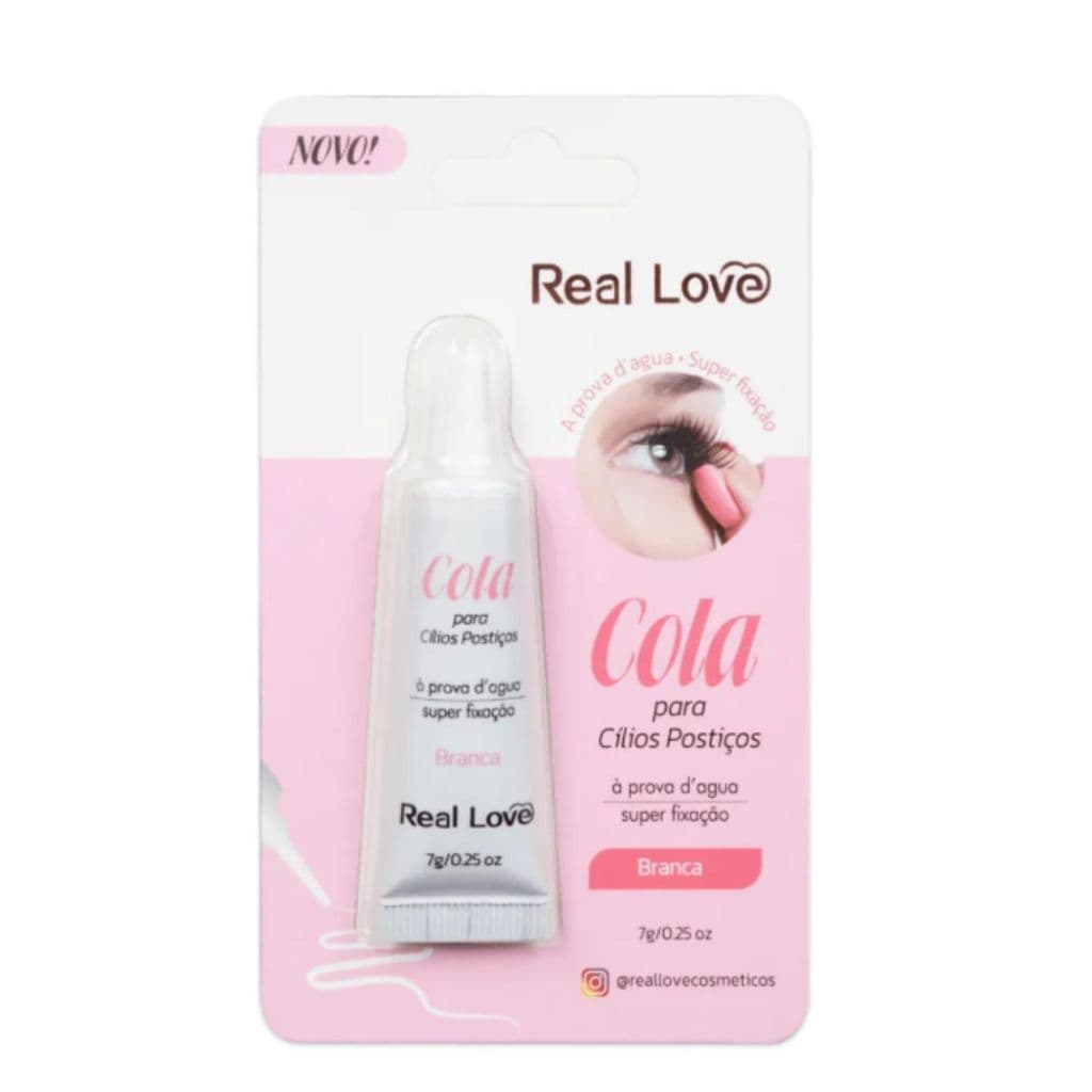 Cola para Cílios Postiços à Prova D'água Branca - Real Love
