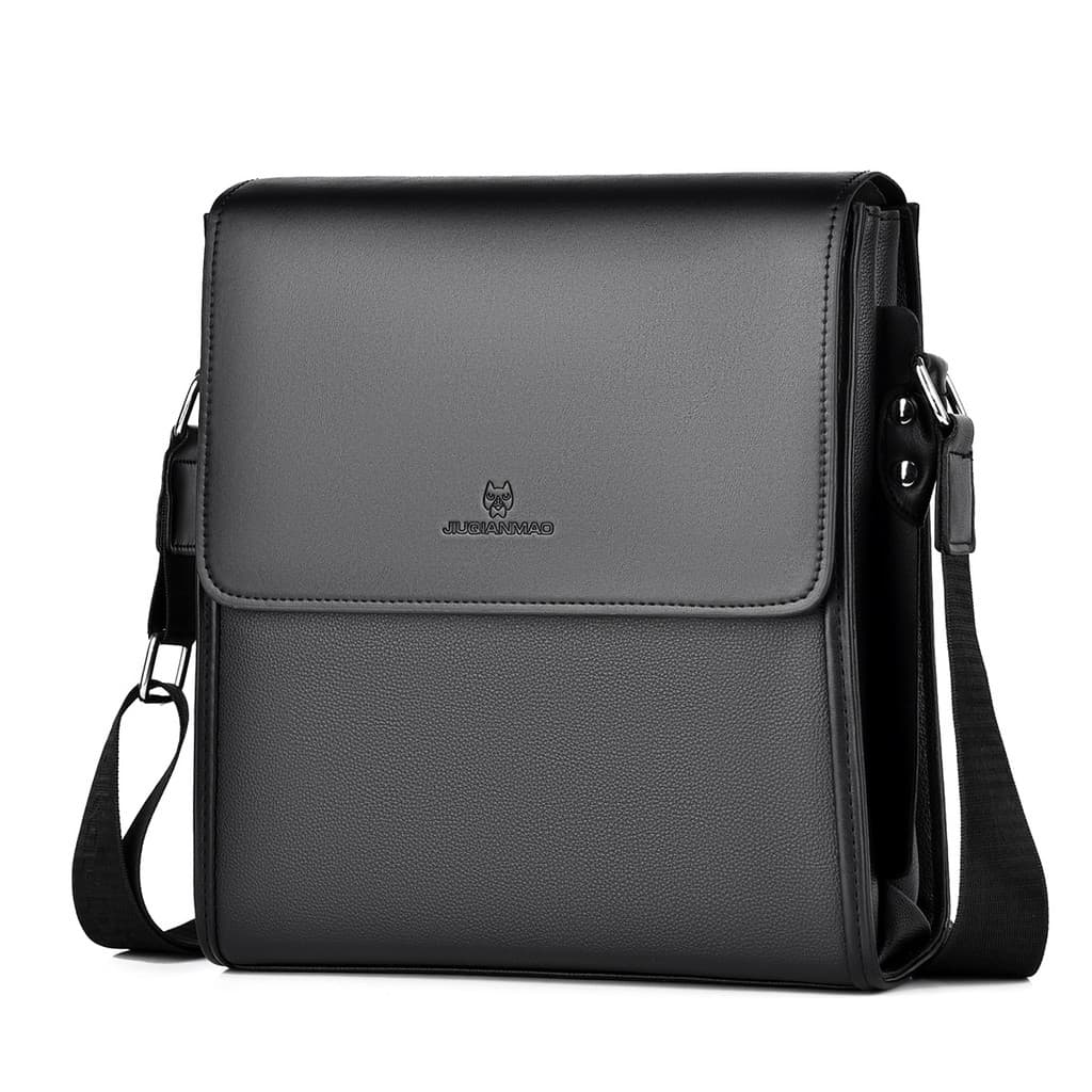 Bolsa de Ombro de Couro Masculina Moda Maleta Transversal