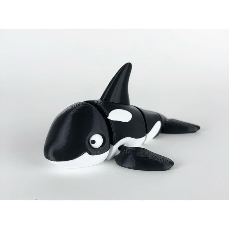 Mini Orca Fofa articulada - brinquedo baby baleia - boia na banheira