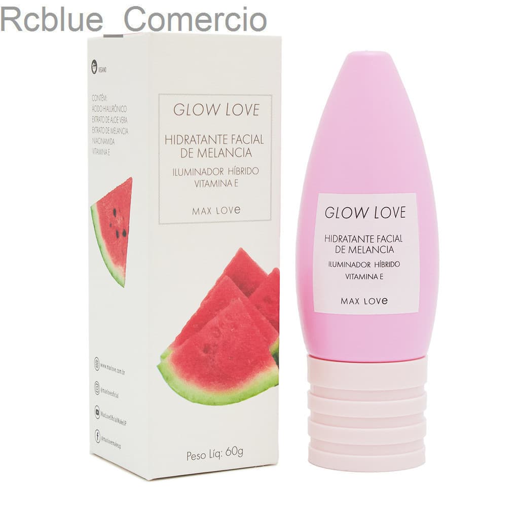 (V)Hidratante Facial Glow Love Melancia Max Love