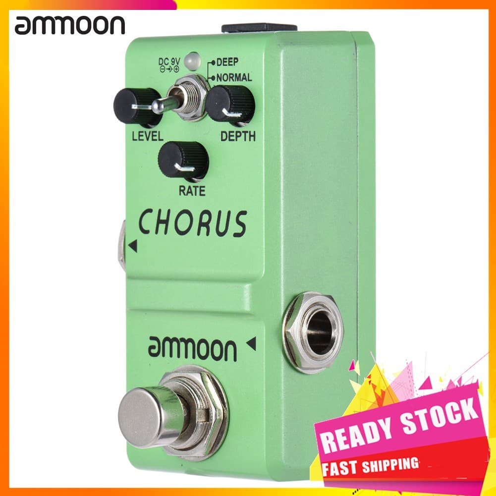 Gfgfgfgg Pedal de efeito de guitarra série Nano Chorus analógico True Bypass corpo em liga de alumínio