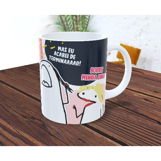 Caneca Nail Designer Personalizada Porcelana 325ml Presente Profissão