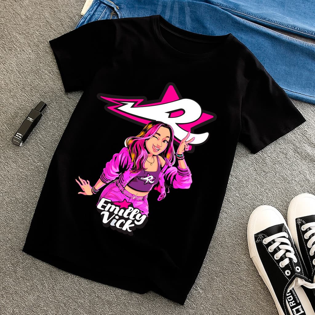 Camiseta Infantil Emilly Vick Ketlen Robson Leozin Void Blusa Personagens Youtubers Tendencia Trends 2026