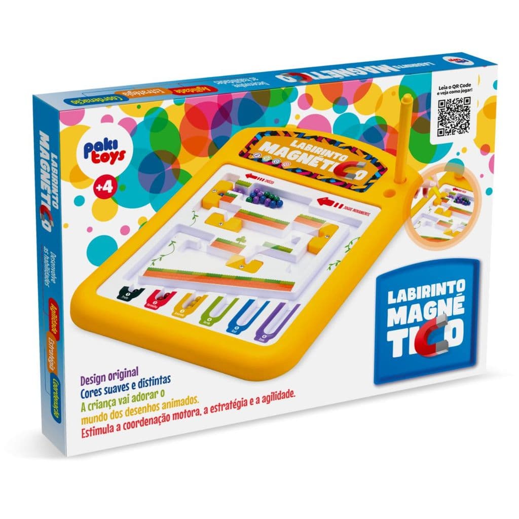Jogo Labirinto Magnético Brinquedo Educativo Montessori