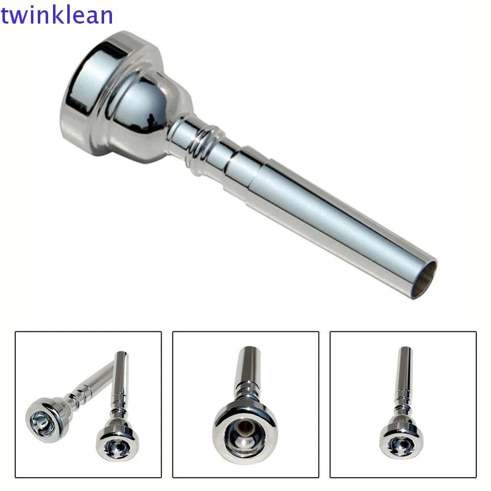 Bocal De Trompete TWINKLEAN , Boca De Corneta Em Ouro Prateado 3C/5C/7C , Chifre Profissional De Metal E Latão