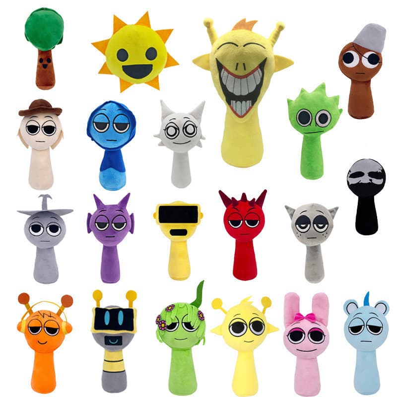 Sprunki Incredibox Plush , Jogos De Desenho Animado Brinquedo De Pelúcia Para Fãs , Novo Jogo De Terror Monstro Boneca C