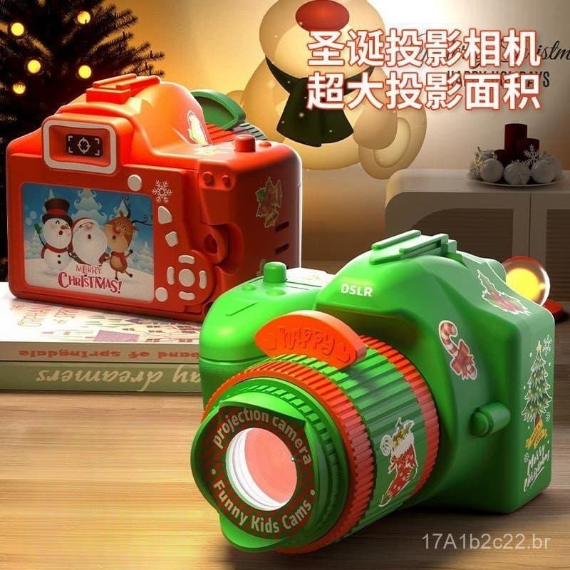 Lâmpada de projeção criativa de Natal, presente fotográfico coreano, decoração de câmera, cria uma atmosfera acolhedora,