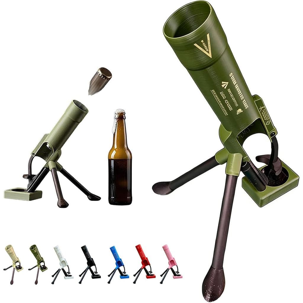 Abridor De Garrafa De Argamassa , Cerveja De 51 Mm , Lançador De Tampa Tático Resistente De Garrafas Push Down Mãos-Livr
