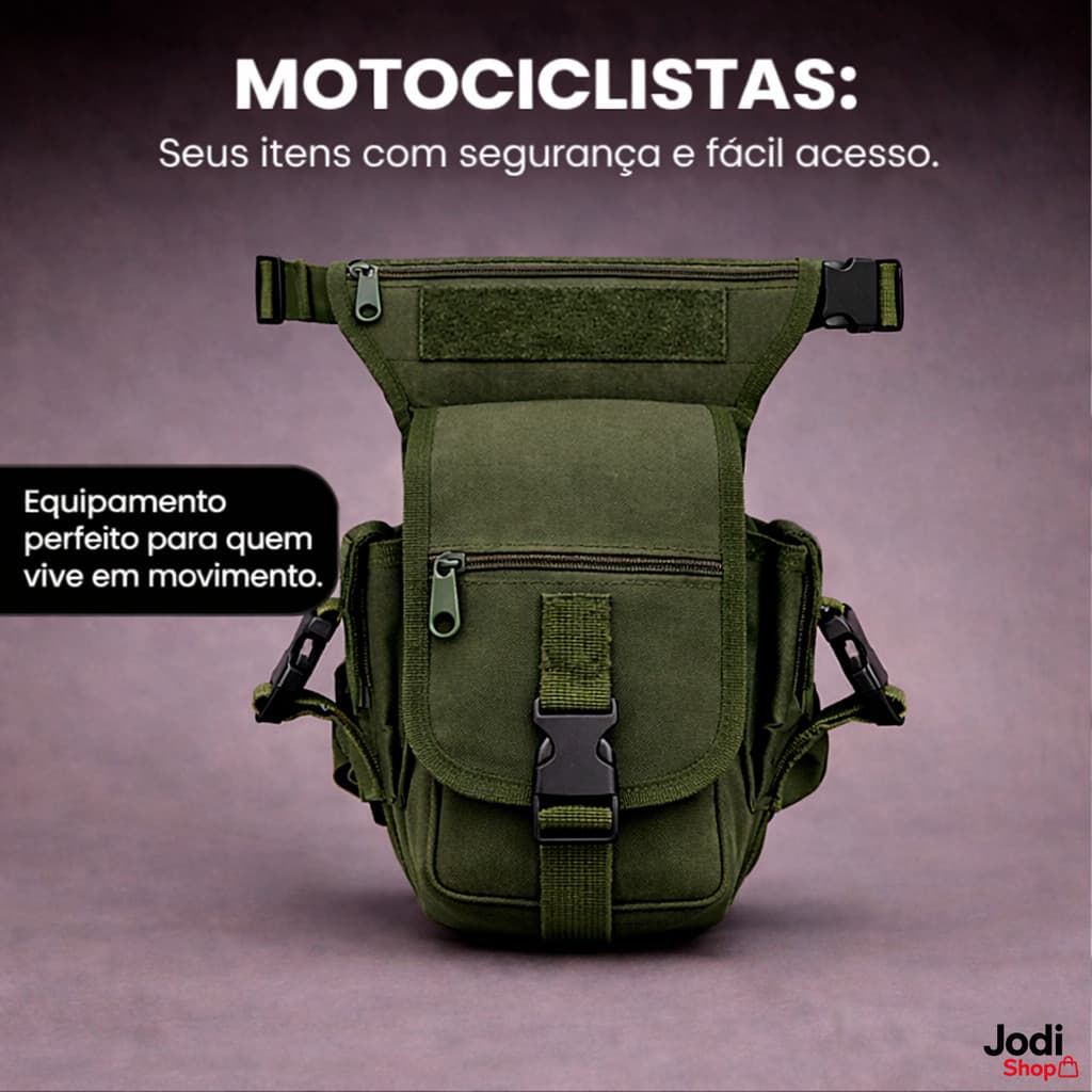 Bolsa Tática de Perna para Entregador com Fixação Segura e Conforto