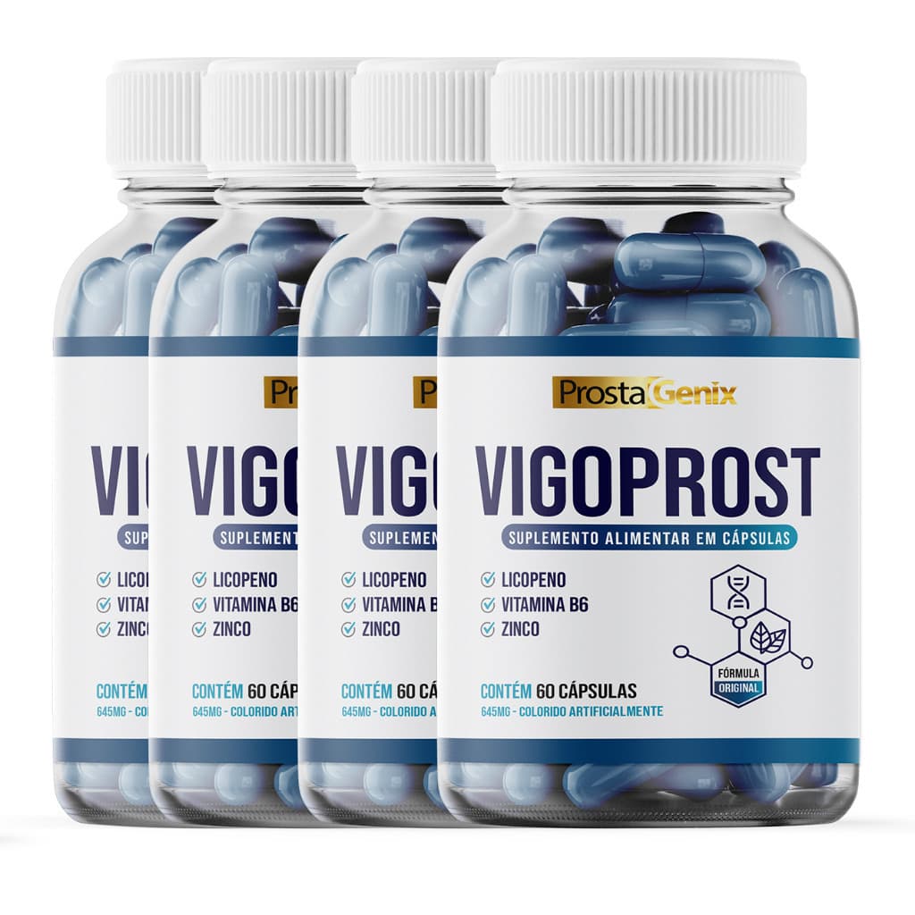 4 Vigoprost Premium 60 capsulas | Original do anúncio ENVIO IMEDIATO