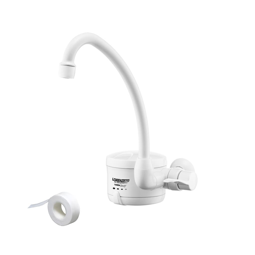 Kit Torneira Elétrica Easy Parede Multi 4T Quente Lorenzetti