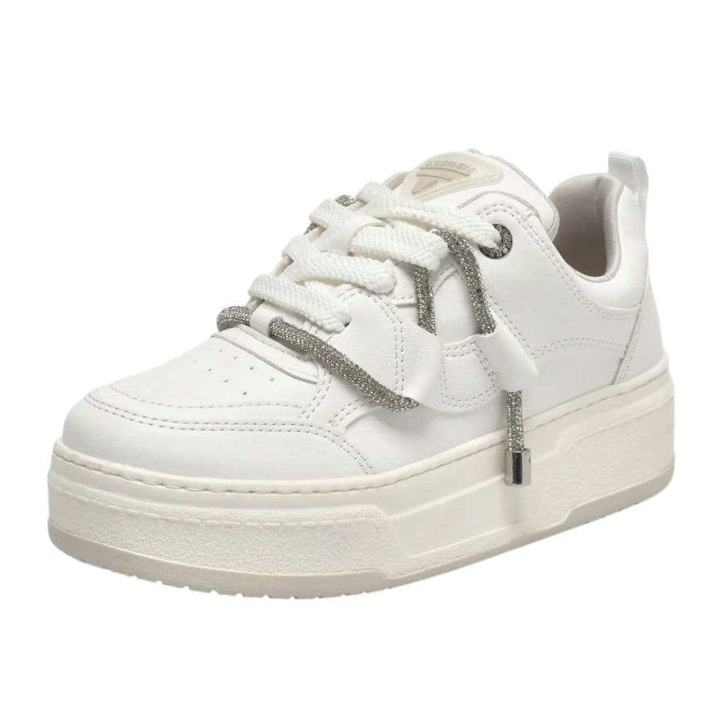 Tenis Feminino Confortavel Detalhe Strass Casual Via Marte
