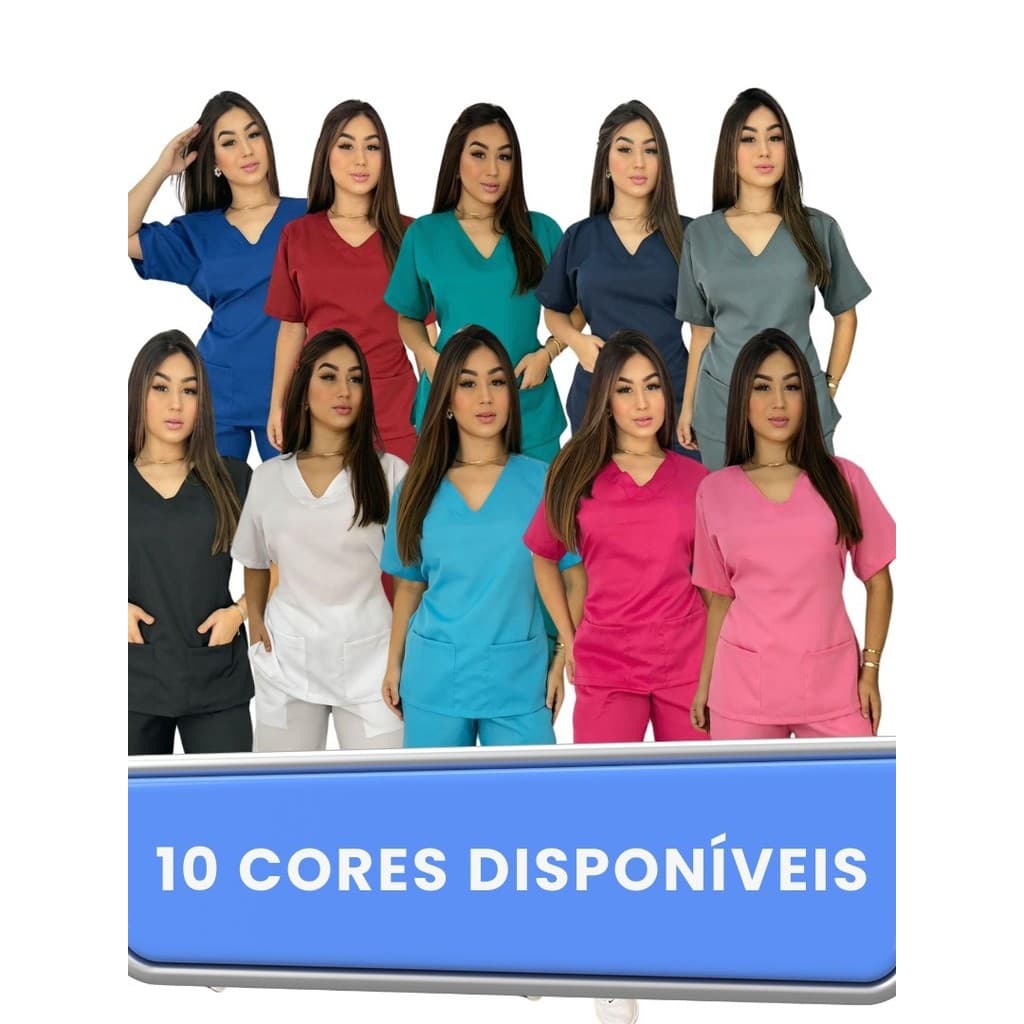 Pijama Scrubs Hospitalar Cirurgico Feminino Acinturado