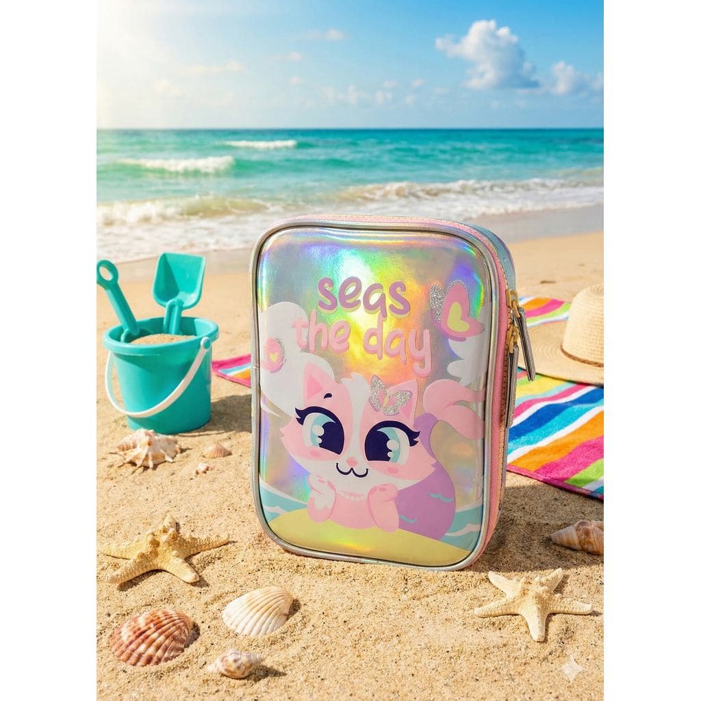 Estojo Infantil Puket Grande Gata Sereia