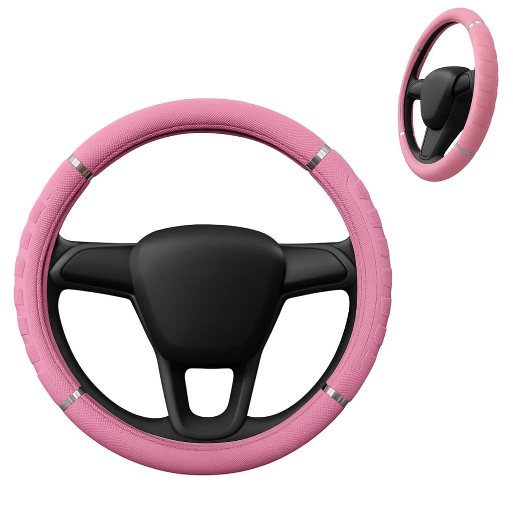 Capa de Volante Massageadora Rosa 38cm Universal
