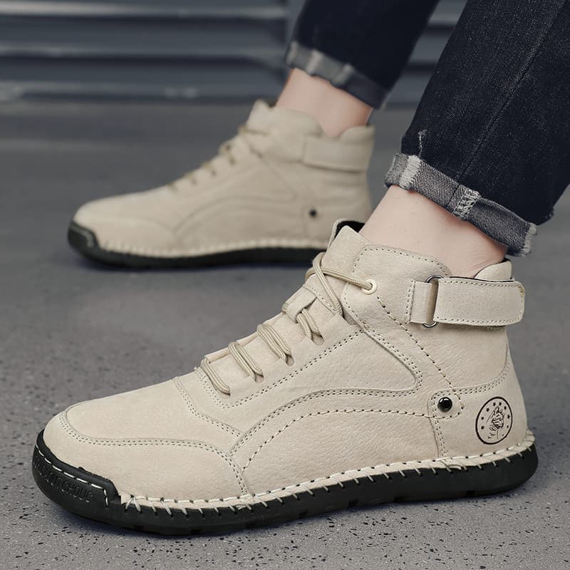Novos sapatos masculinos de alta qualidade outono inverno tamanho grande 46 Retro Workwear sapatos de algodão montanhism