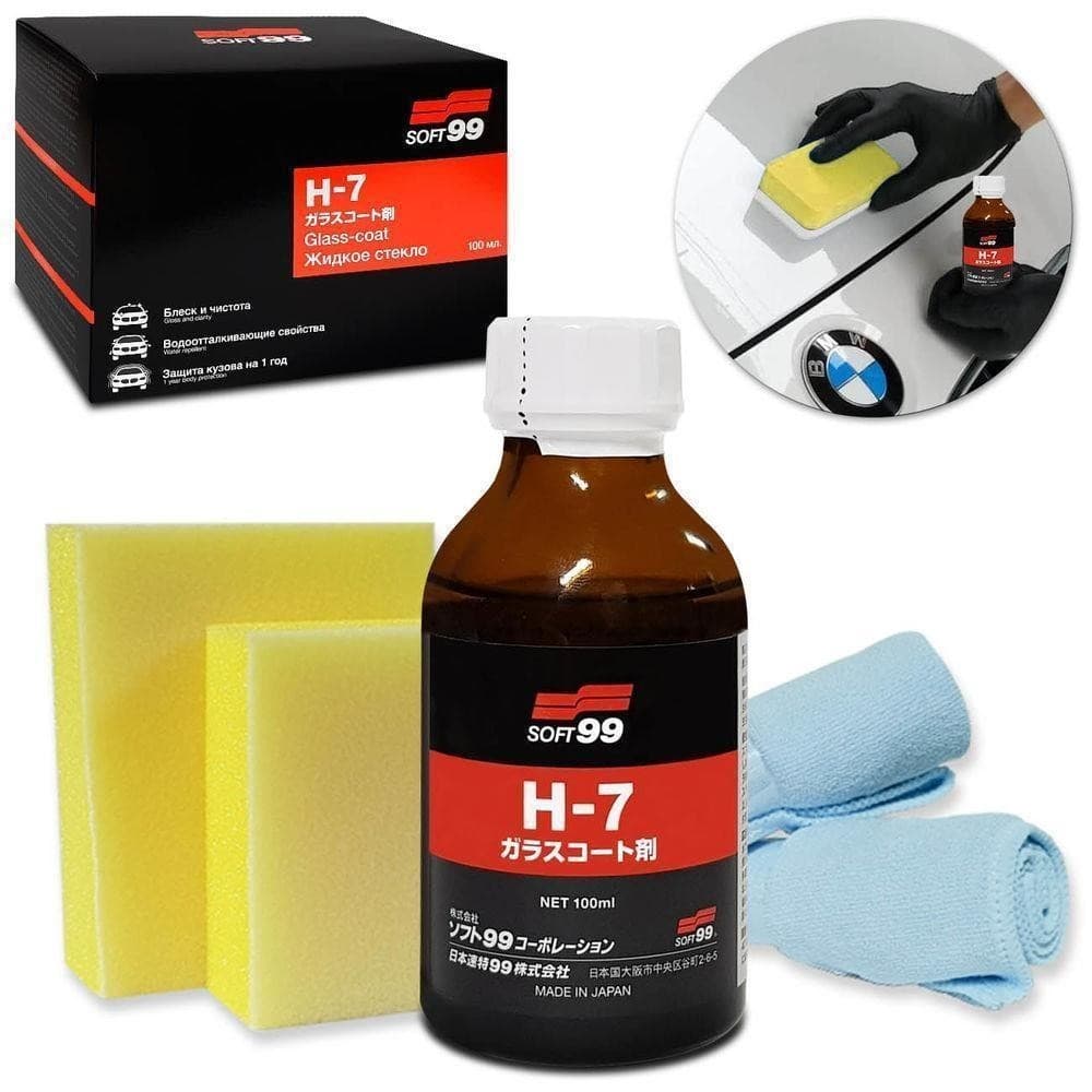 Vitrificador de Pintura H7 Coating Glass Coat 100ml Soft99 cod/02