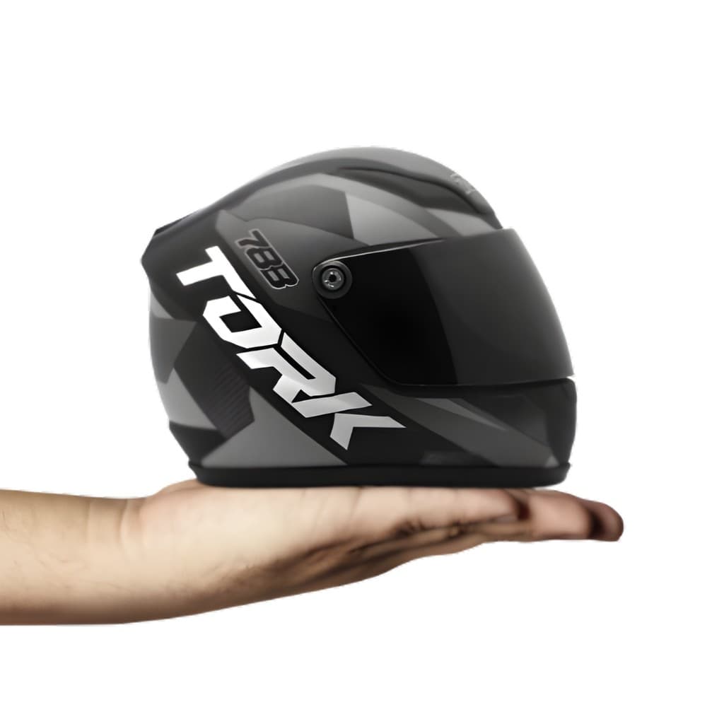 Mini Capacete Pro Tork Edition Decorativo Viseira Móvel Moto Enfeite Colecionador