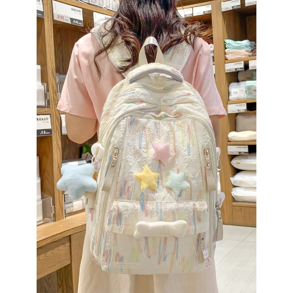 Grande capacidade estudantes do ensino médio estudantes do ensino médio mochila meninas versão coreana de alto valor Cas