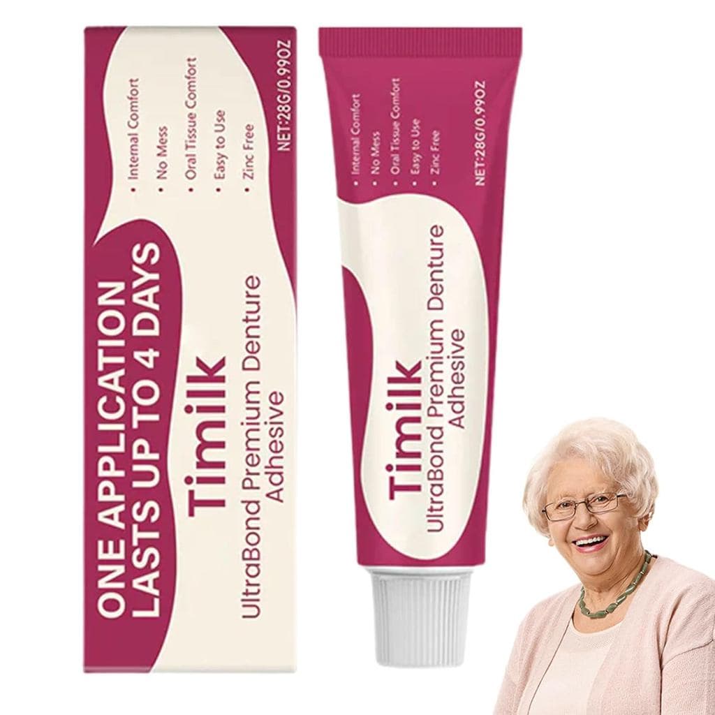 Adesivo para Dentaduras Ti UltraBond Premium, Ti Denture Bond, Adesivo Termoplástico Seguro para Dentaduras, Fixação Seg