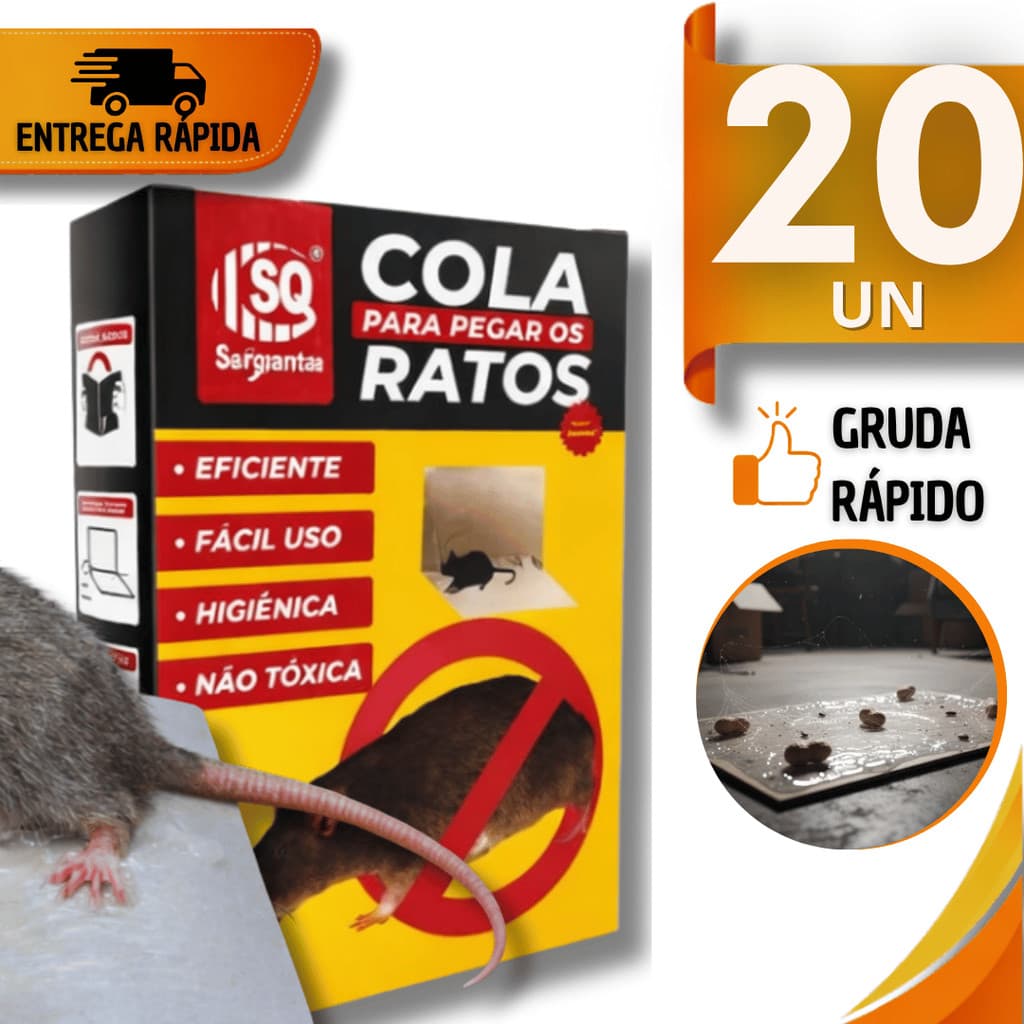 Kit Utilidades Adesivo Anti Pragas Controle Eficiente e Não Tóxico Pragas Rasteiras Multiuso