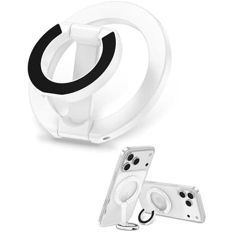 Suporte De Aperto De Telefone MagSafe Anel De Dedo Magnético De Dupla Face Alça De Ajustável Para iPhone 17/16 Pro Max/1