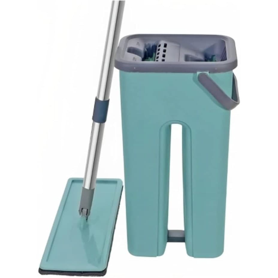 Mop Flat Rodo Magico Microfibra Limpa Fácil +1 Refil 123Util