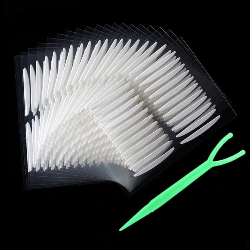 20 folhas dupla face dupla pálpebra adesivos suporte invisível forte Natural Super pegajoso à prova dwaterproof água olh