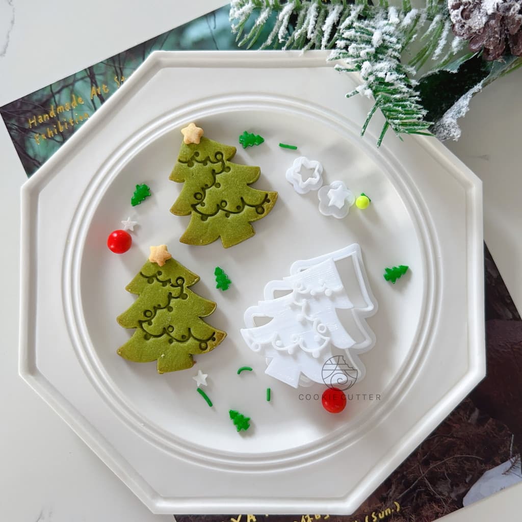 2025 novo estilo árvore de natal molde de biscoito natal pai-filho DIY doméstico comercial biscoito cozimento Gadget