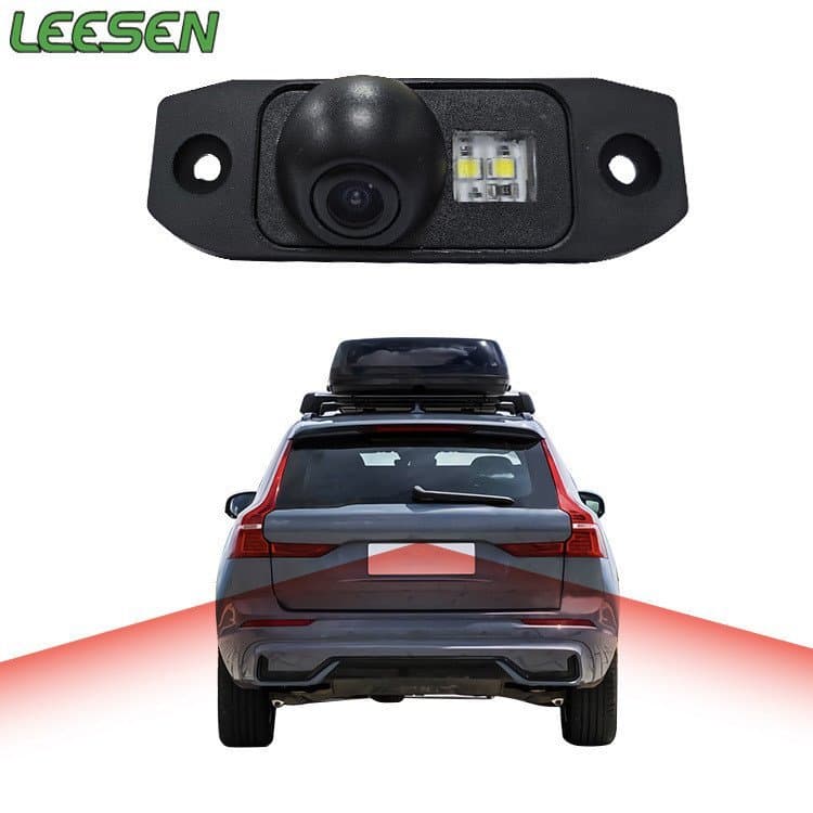 Câmera de ré adequada para Volvo XC60, XC90, XC40, XC70, à prova d'água com linha de medição, câmera automotiva.