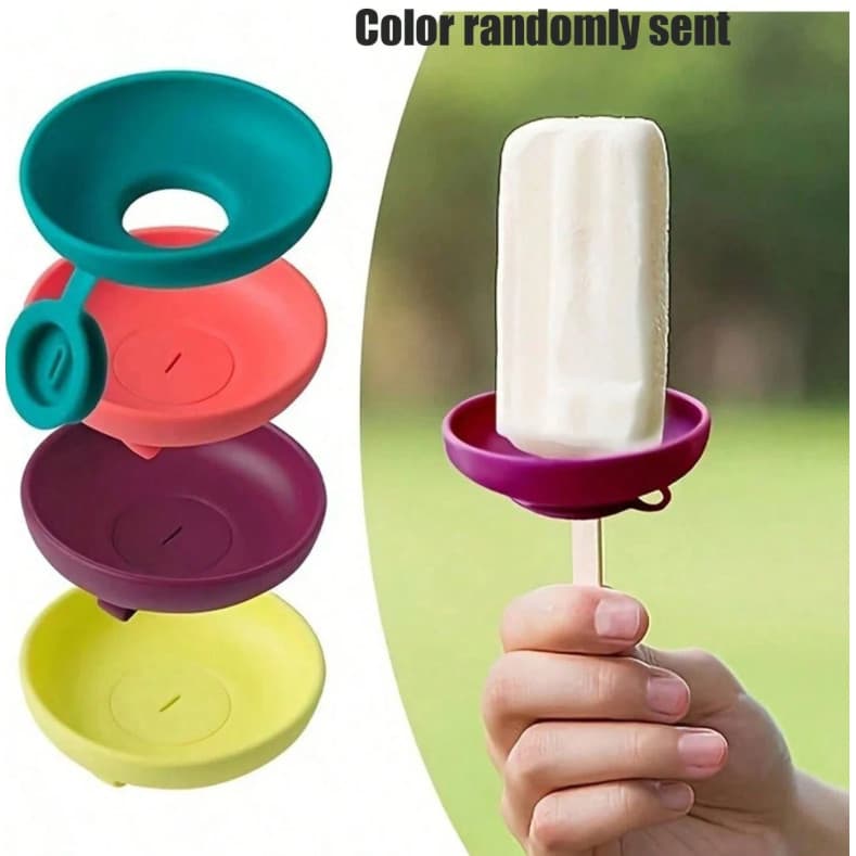 Suporte Para Sorvete De Silicone , Picolé De Verão Cone À Prova De Vazamento Com Tampa Contra Gotejamento , Molde Portát