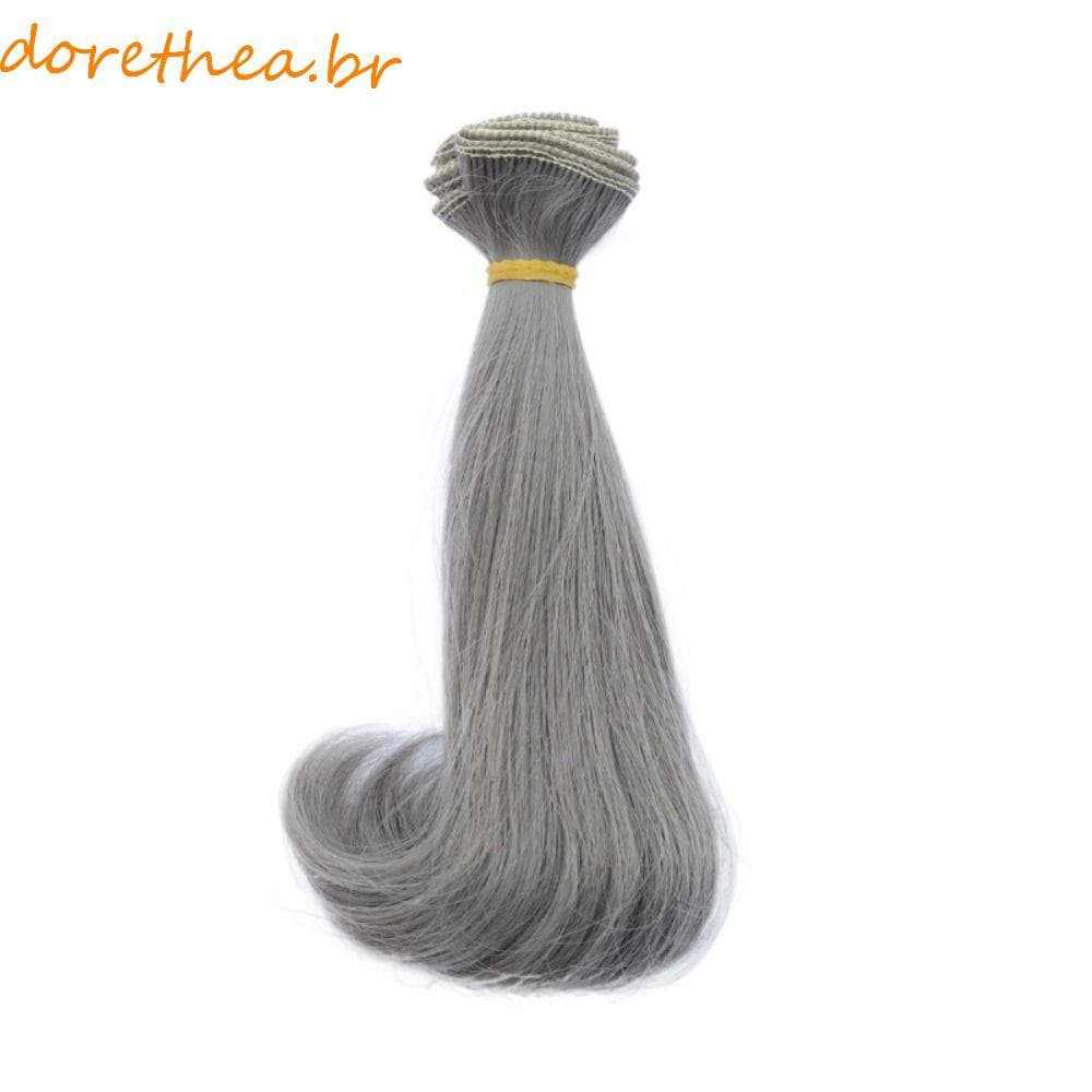 Peruca De Fibra Química Para Boneca DORETHEA , Abotoada No Cabelo , Seda Macia , De BJD SD , Cor Gradiente