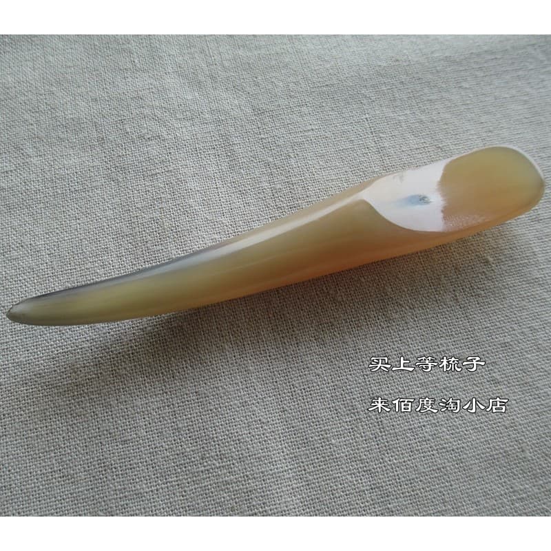 Natural branco chifre de búfalo olho tendão vara placa beleza Universal olho acupuntura pescoço Facial meridiano raspage