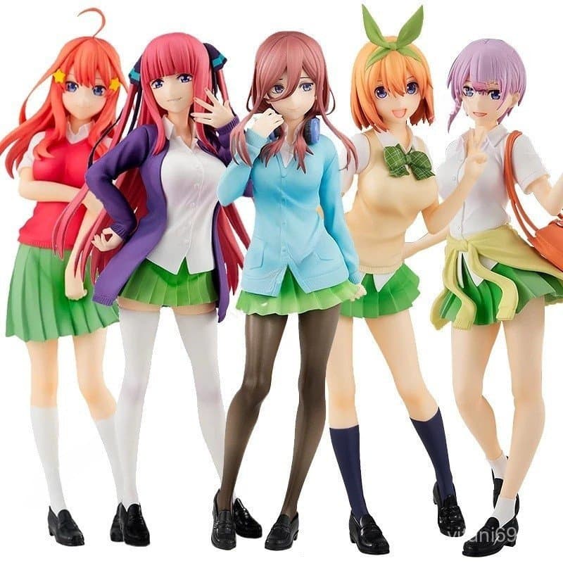 The Quintuplets Quintessential Nakano Miku Ichika Nino Yotsuba Itsuki Anime Action Figure Dolls Model Toys 55WO