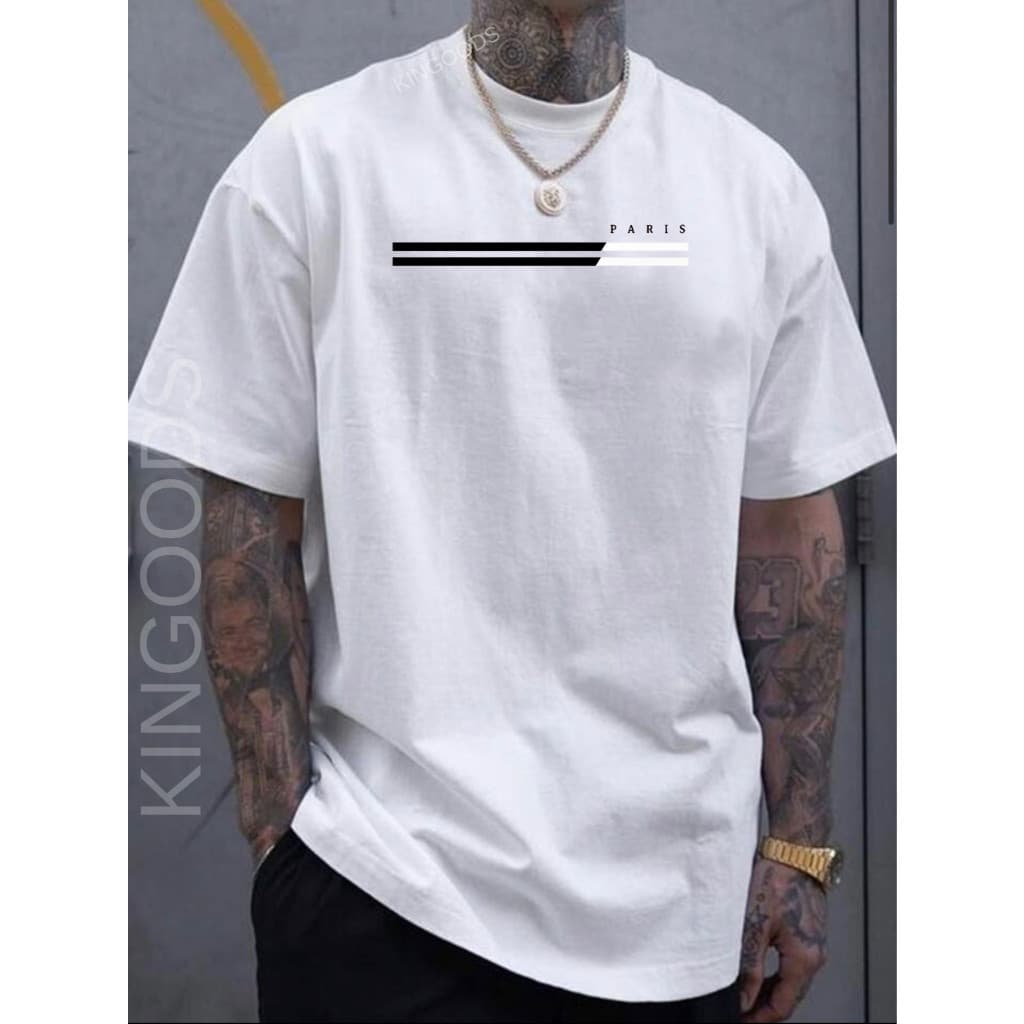 Camiseta Masculina Paris PB listra camisa 100% algodão CASUAL ELEGANTE POLO DIA DIA