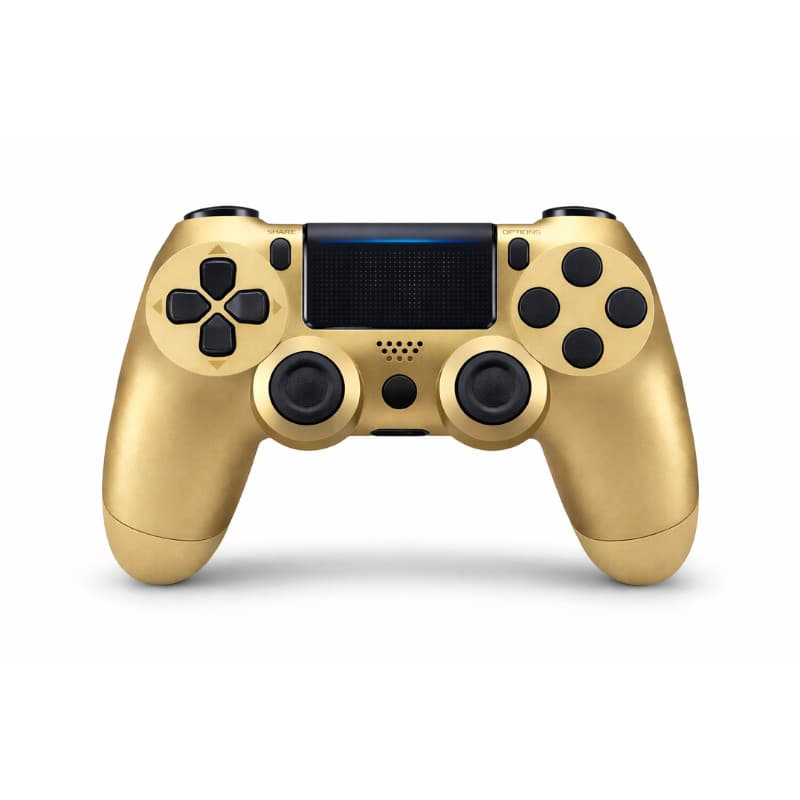 Controle Sem Fio Compatível Com Play4 Ps4 Playstation 4 / slim / pro / pc E Smart Tvs Samsung Cor Dourado