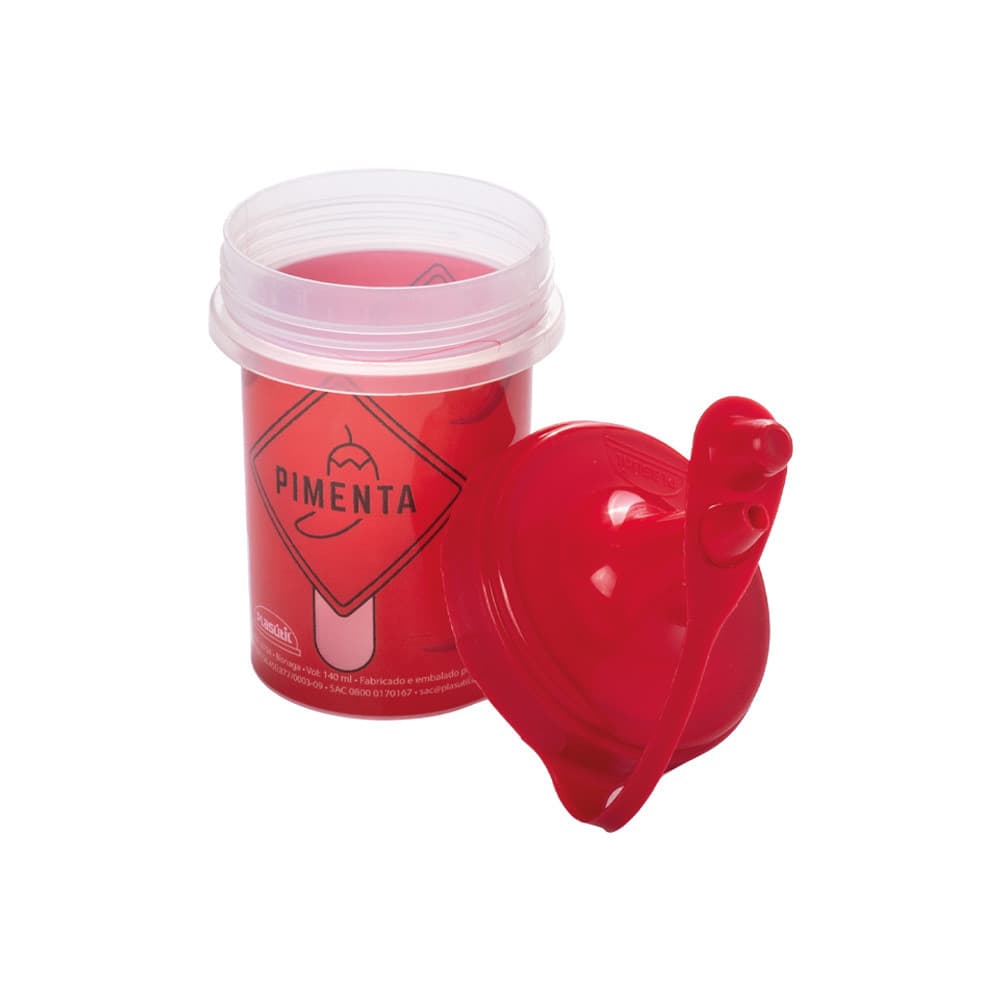 Bisnaga Para Molhos Pimenta 140ml para lanchonetes, bares e uso Domestico